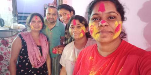 aditya kumar singh 18 march 2022 holi celebration